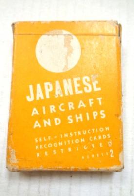 Cartes de reconnaissances d avions et bateaux japonais datées de 1944