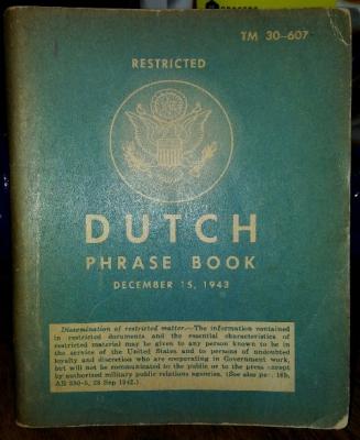 Phrase book dutch 1943