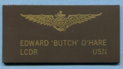 reproduction name tag pilote USN WW2